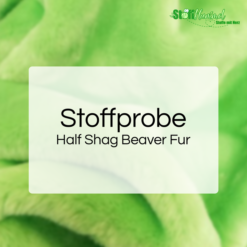 Stoffprobe - Half Shag Beaver Fur (Knit Backing) - Stoffhummel