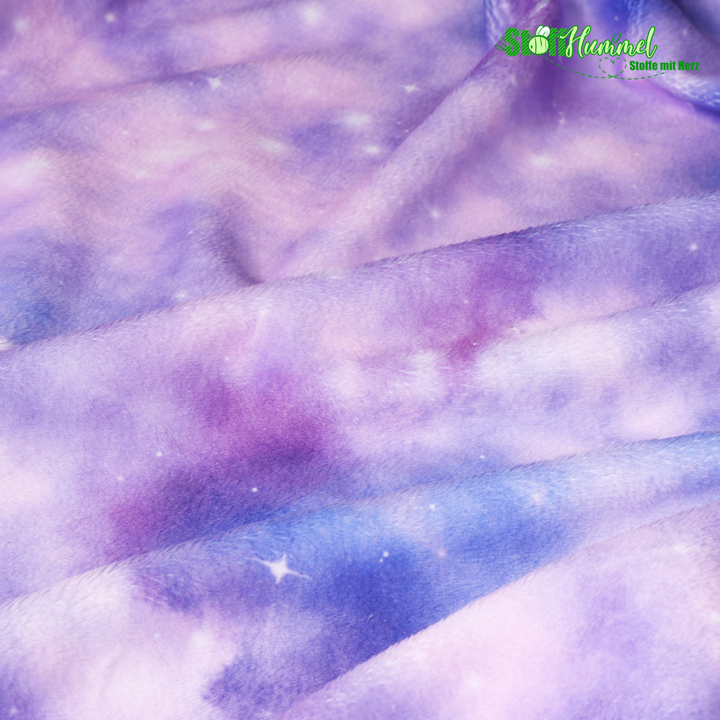 Minky Galaxy Pastell - Stoffhummel