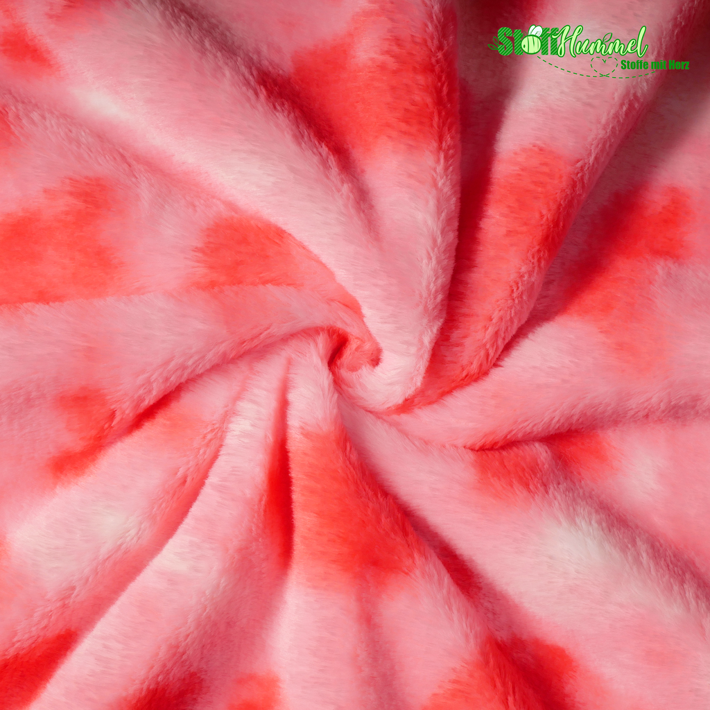 Luxury Rabbit Fur Multicolor Strawberry Boom