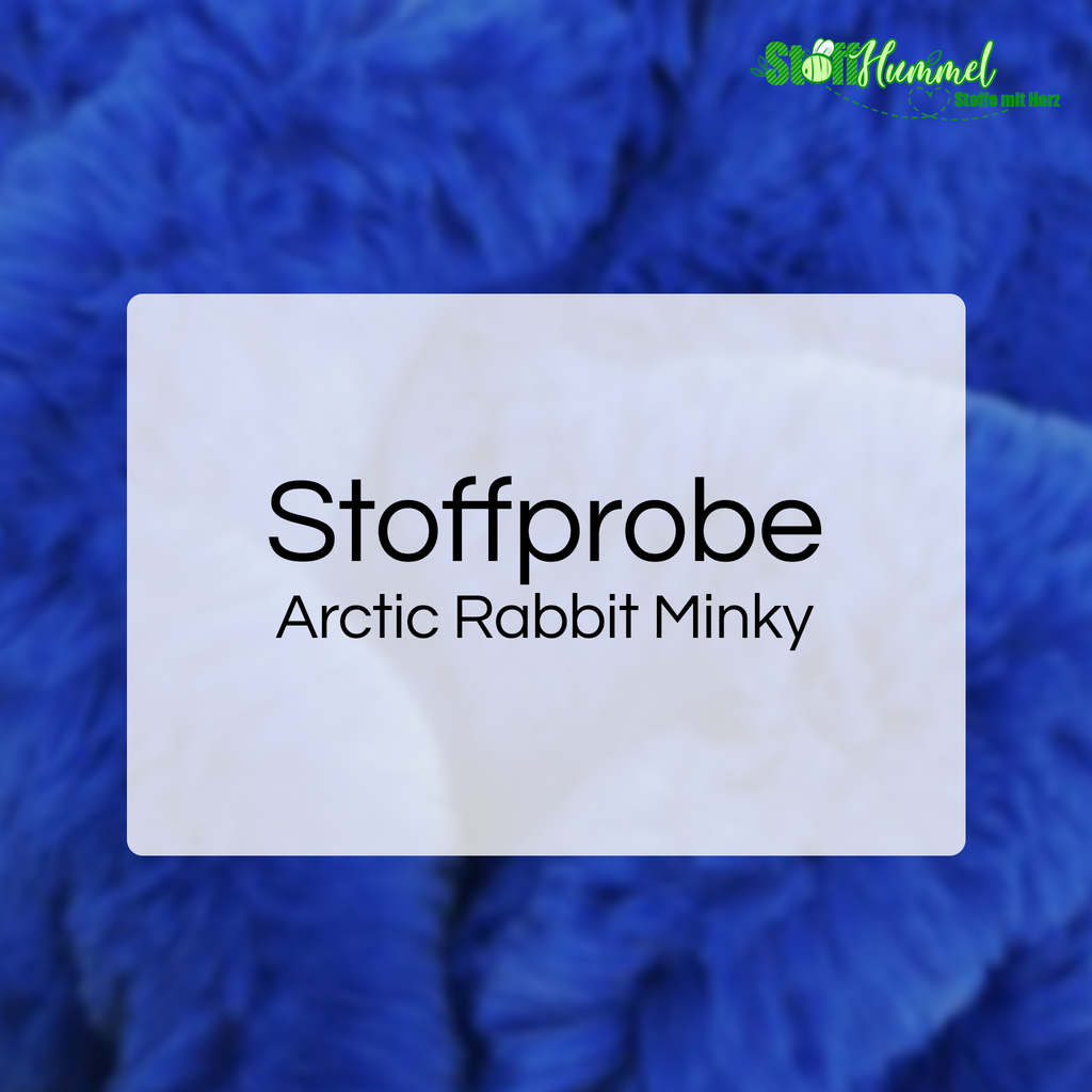 Stoffprobe - Hug-Z® - Arctic Rabbit Minky - Stoffhummel