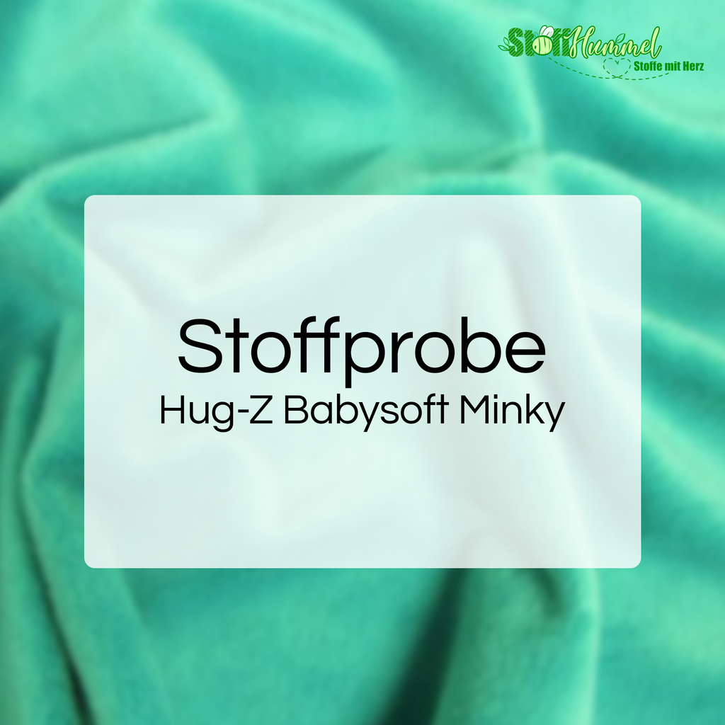 Stoffprobe - Hug-Z® Babysoft Minky Plush - Stoffhummel