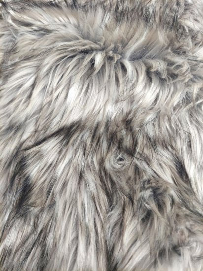 Ecoshag Animal Wolf Long Pile Shaggy Fur Gray