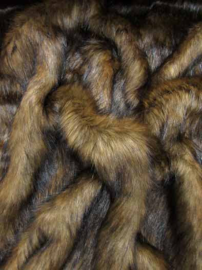 Ecoshag Animal Wolf Long Pile Shaggy Fur Honey