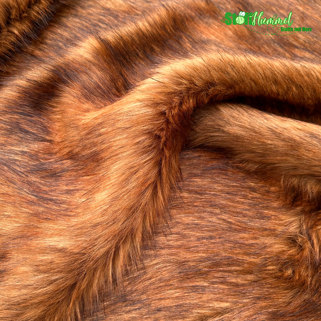 Ecoshag™ Animal Wolf Long Pile Shaggy Fur - Stoffhummel