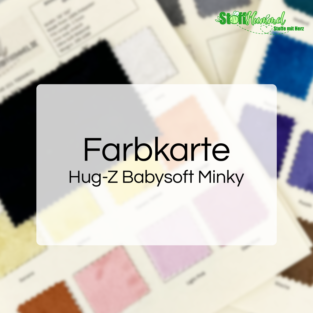 Hug-Z® - Babysoft Minky Plüsch - Farbkarte - Stoffhummel