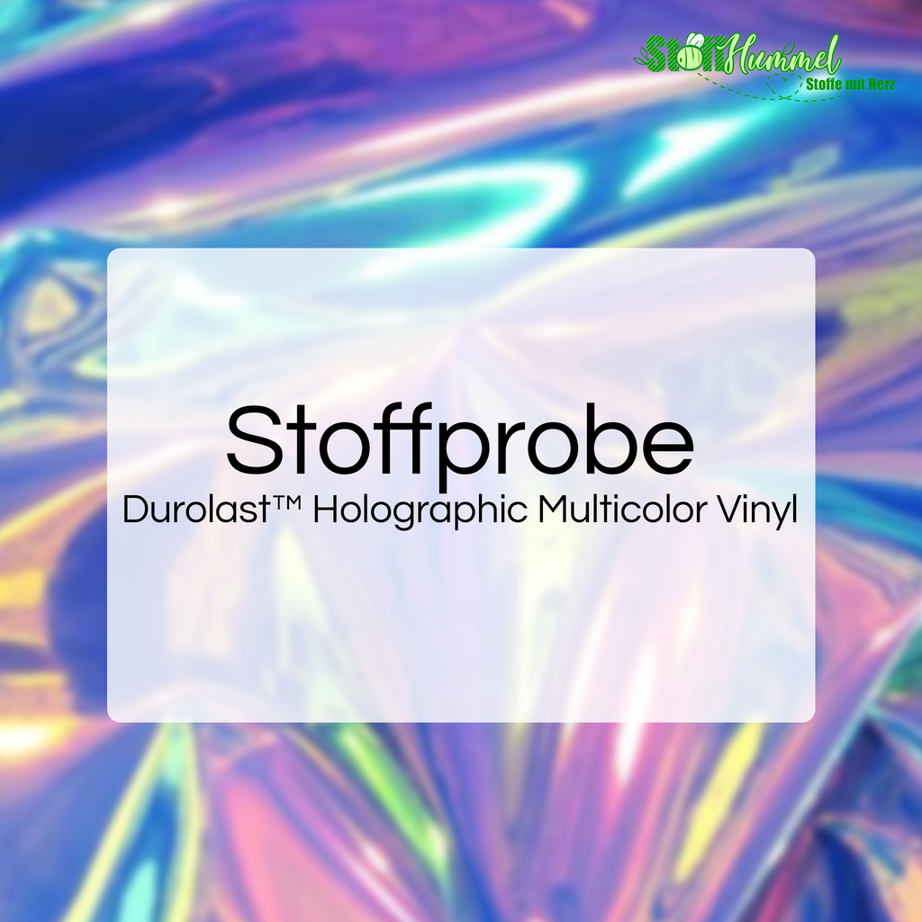 Stoffprobe - Durolast™ Holographic Multicolor Vinyl - Stoffhummel