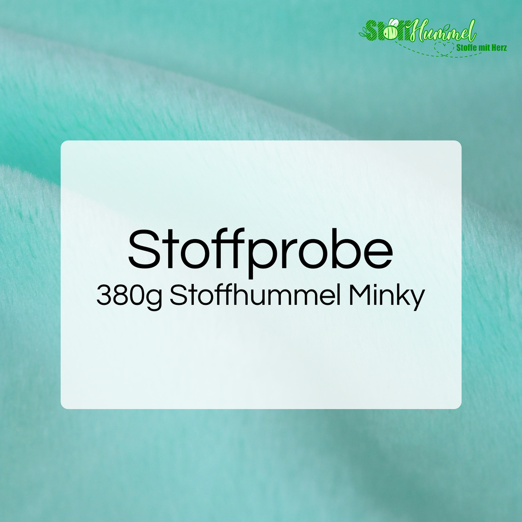 Stoffprobe - 380g Stoffhummel Minky - Stoffhummel
