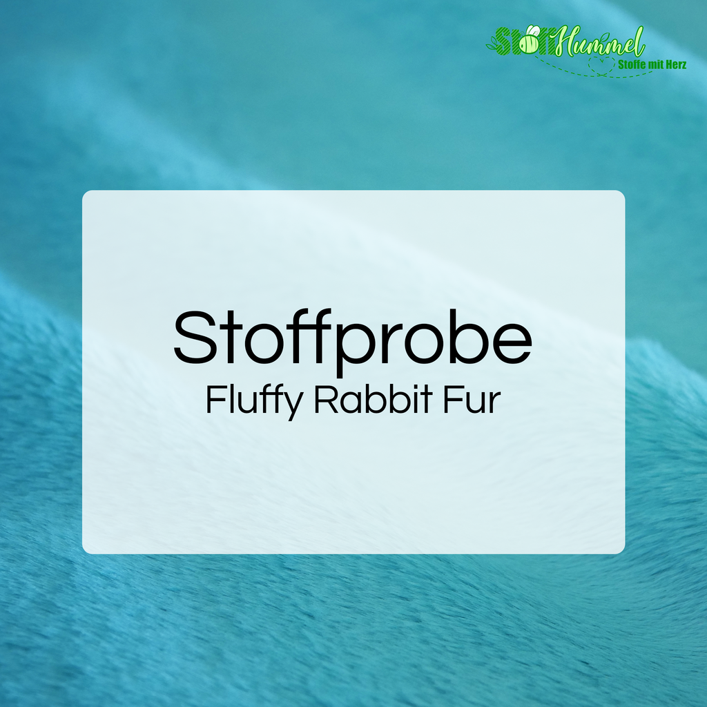 Stoffprobe - Rabbitfur - Stoffhummel